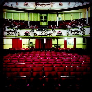 Brighton auditorium | Questionable colour scheme, brilliant crew.