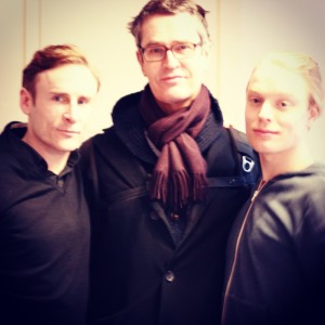 Cal MacAninch, Rupert Everett and Freddie Fox 